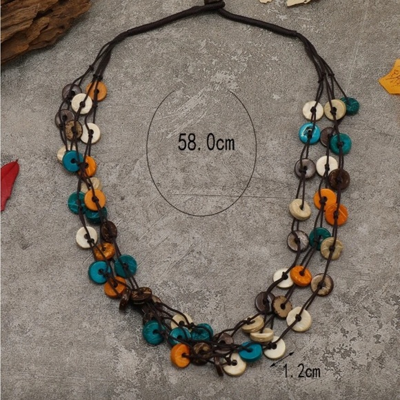 Multicolor Beaded Necklace - Picture 5 of 5